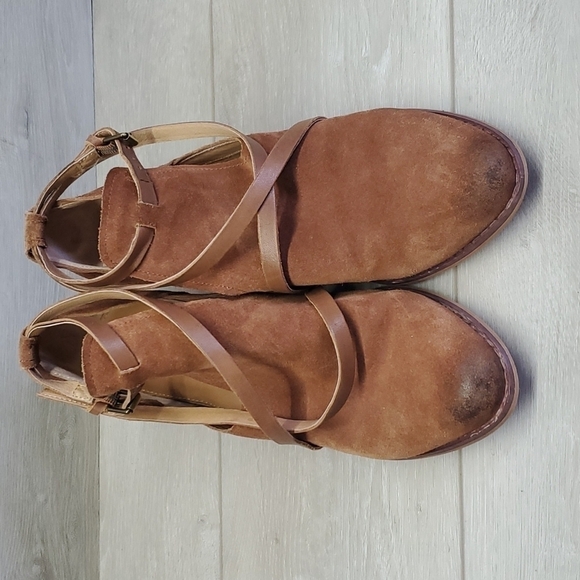 Corso Como Womens Ankle Suede Western Heels boots shoes sz 9M - Picture 2 of 13